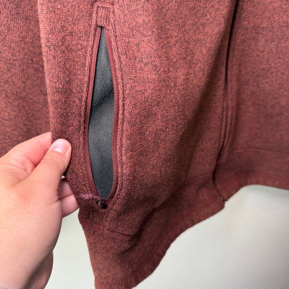 The North Face Men's Gordon Lyons Fleece Jacket Rust Red Size Medium - Picture 3 of 7